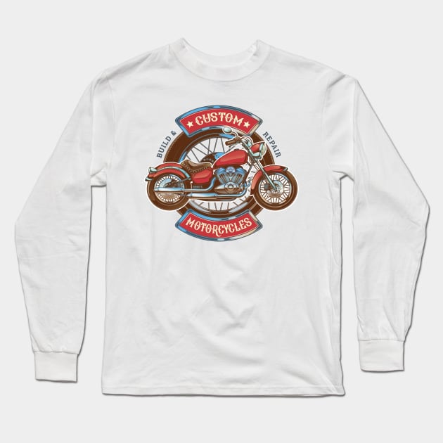 custom motorcycles Long Sleeve T-Shirt by ramonagbrl